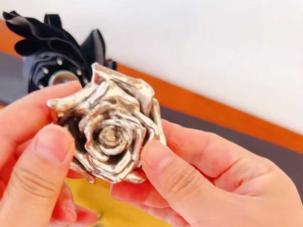 Custom Rose Umbrella Handle (3D Printed Metal Effect)
