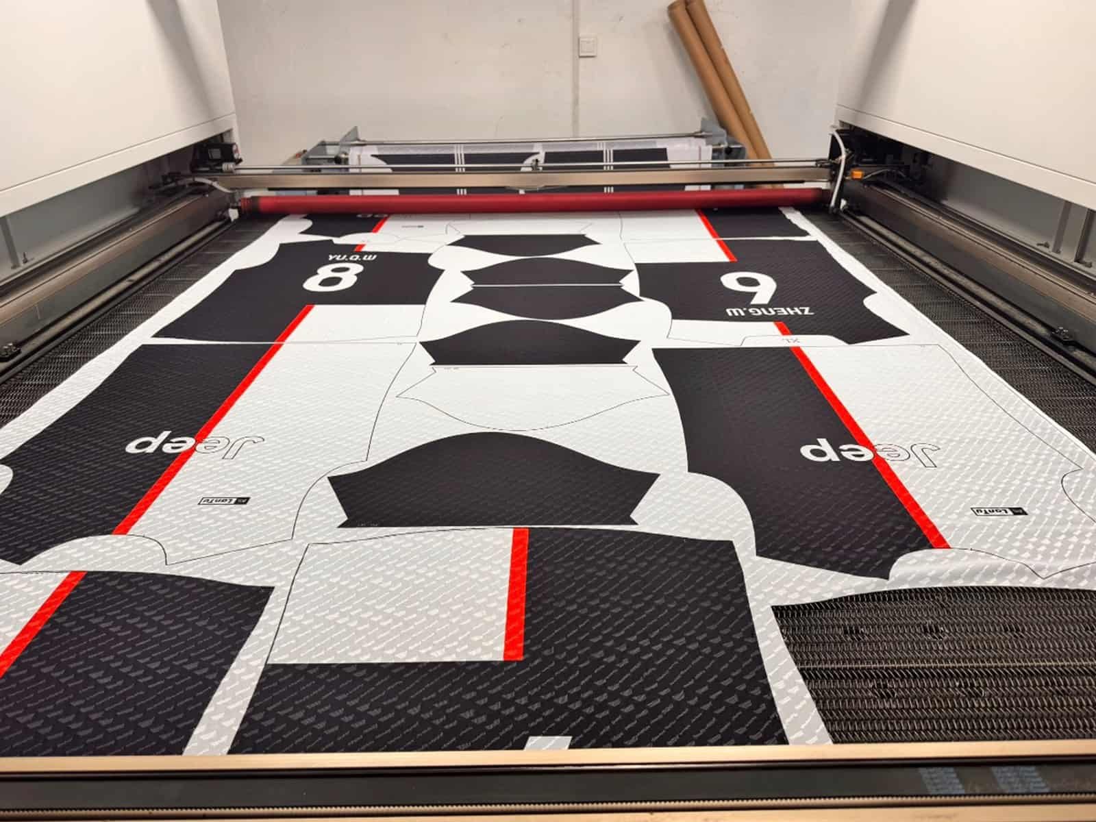 All-over dye sublimation printing of a full-canopy event design on an umbrella